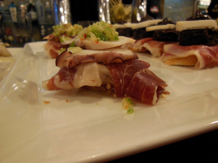 Typical Spanish Pintxo in San Sebastian, Spain