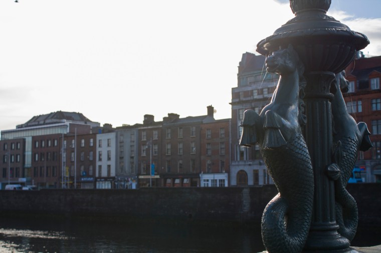 Morning on the river in Dublin