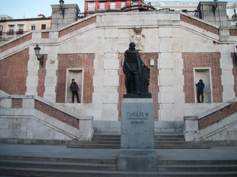 Goofing around the Royal Palace of Madrid, all for the price of a bus ticket