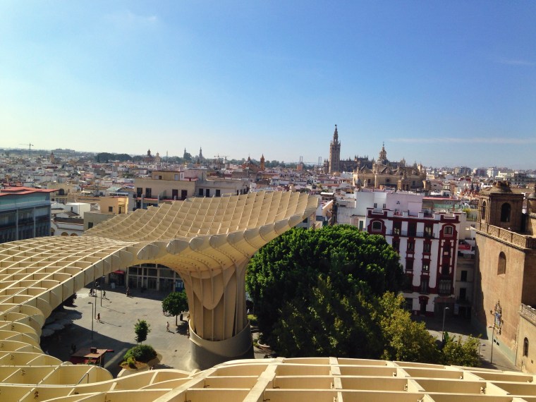 On top of "Las Setas" - a beautiful view of Sevilla. One of my favorite excursions I've gone on yet!