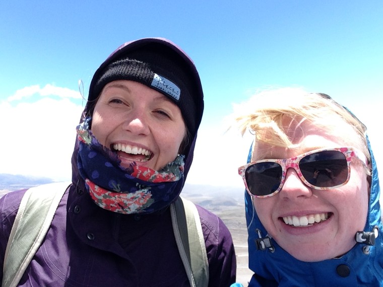 Brenna and myself climbing Cotopaxi