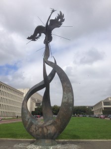 The main statue on the Université campus. 