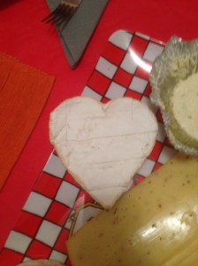 Neufchatel, a really delicious French cheese.