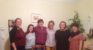 American students in Caen on Thanksgiving.